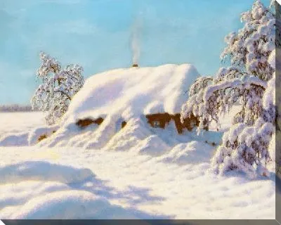 Картина маслом Зима (Winter) №9