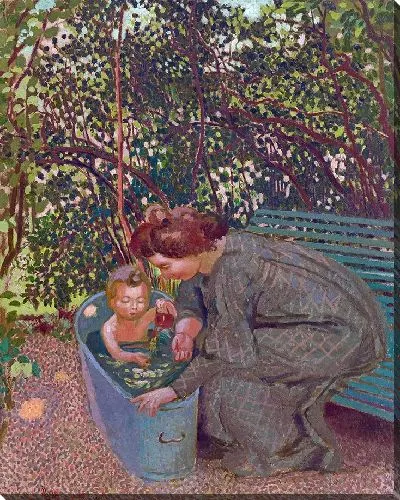 Картина Баня на открытом воздухе