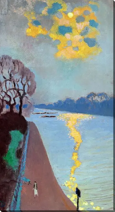 Картина Солнечный свет на реке