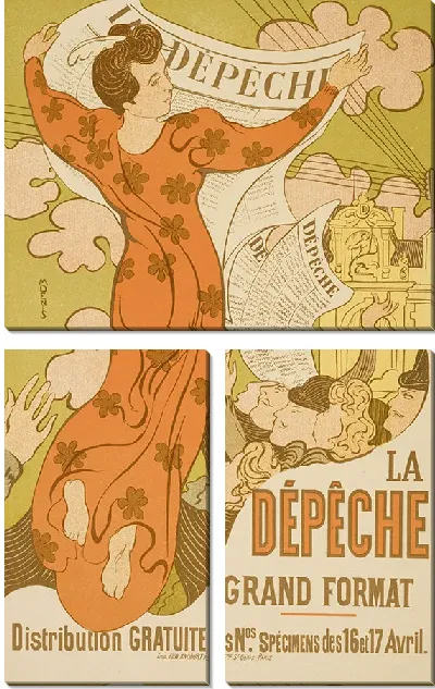 Картина Плакат для газеты LA DÉPÊCHE