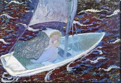 Картина Бретонская женщина в лодке