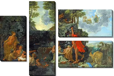 Картина Младенец Вакх, переданный нимфам Нисы. Смерть Эхо и Нарцисса