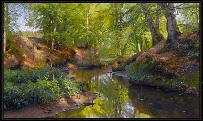 Река в лесу (The river in the woods) №4