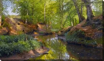 Река в лесу (The river in the woods) №4