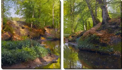 Река в лесу (The river in the woods) №4