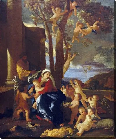 Картина Святое семейство со святым Иоанном Крестителем