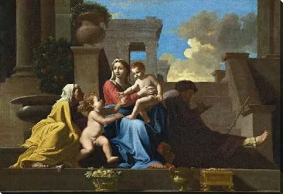 Картина Святое семейство на ступенях