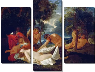 Картина Спящая Венера, застигнутая врасплох сатирами