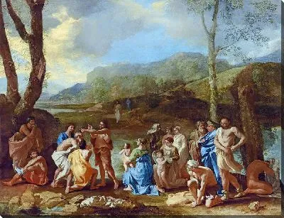 Картина Крещение Святого Иоанна в реке Иордан (главный вид)