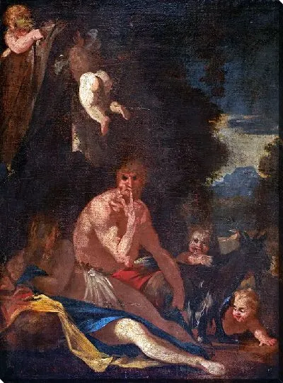 Картина Нимфа и Сатир