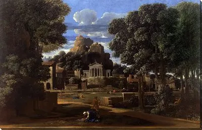 Картина Пейзаж с собиранием праха Фокиона