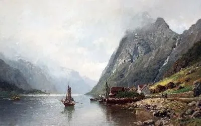 Картина Горное озеро (Mountain lake) №2