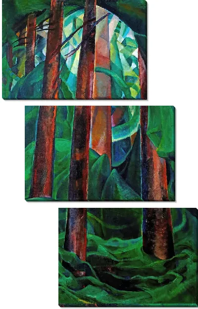 Картина Интерьер из дерева