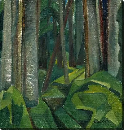 Картина Без названия (лесная сцена)