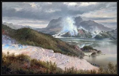 Картина Горное озеро (Mountain lake) №3