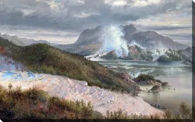 Картина маслом Горное озеро (Mountain lake) №3