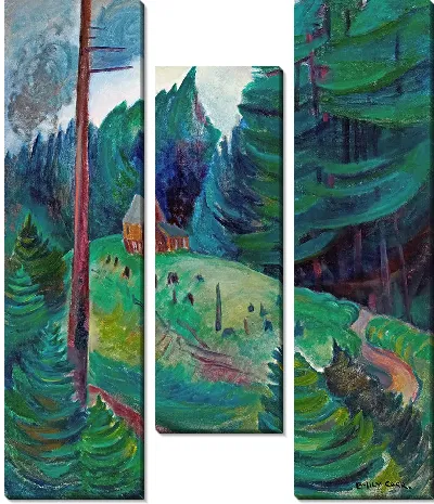 Картина Дом возле леса