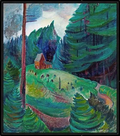 Картина Дом возле леса