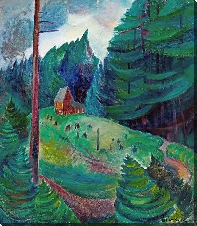 Картина Дом возле леса