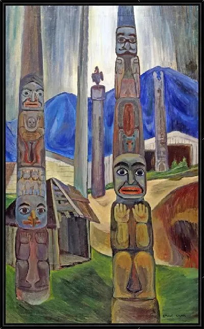 Картина Уголок деревни Китванкул