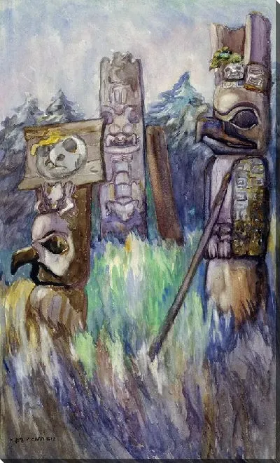 Картина Ча-атль, Поле с шестом