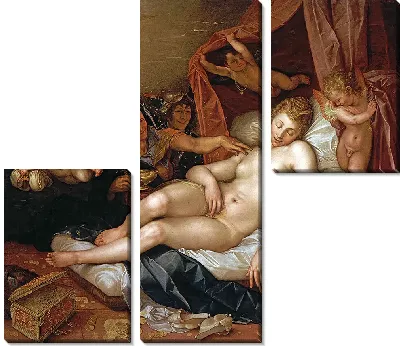 Спящая Даная готовится принять Юпитера