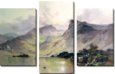 Картина Горное озеро (Mountain lake) №4
