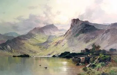 Горное озеро (Mountain lake) №4