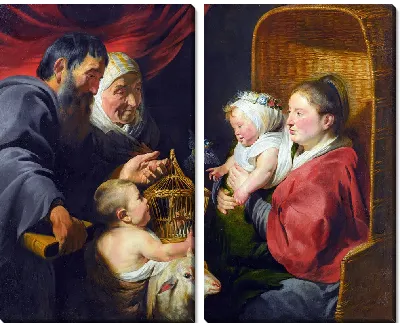 Картина Богоматерь с младенцем, святым Иоанном и его родителями