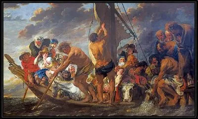 Деньги в качестве дани. Петр находит серебряную монету во рту рыбы. Также называется «Паром в Антверпен»