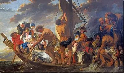 Деньги в качестве дани. Петр находит серебряную монету во рту рыбы. Также называется «Паром в Антверпен»