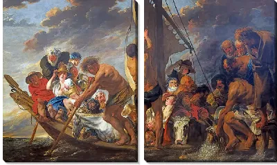 Деньги в качестве дани. Петр находит серебряную монету во рту рыбы. Также называется «Паром в Антверпен»