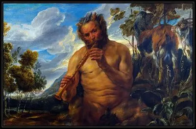 Сатир, играющий на свирели (Детство Юпитера) (фрагмент)