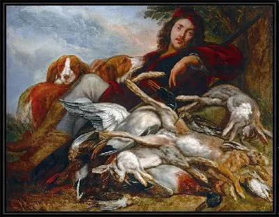 Картина Отдых после охоты