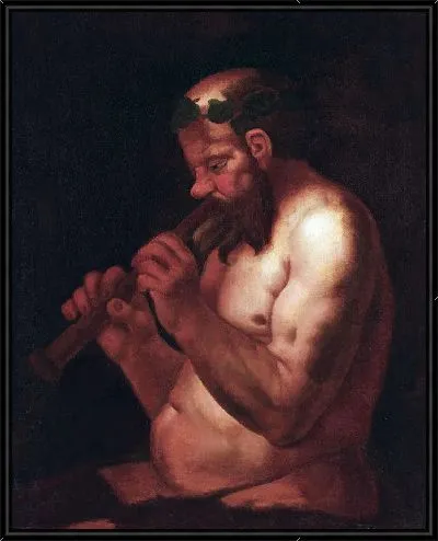 Картина Пан играет на флейте