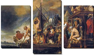 Паром отправляется, а Святой Петр находит монету во рту рыбы