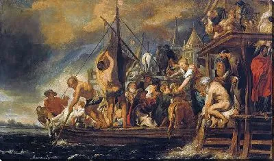 Картина Паром отправляется, а Святой Петр находит монету во рту рыбы