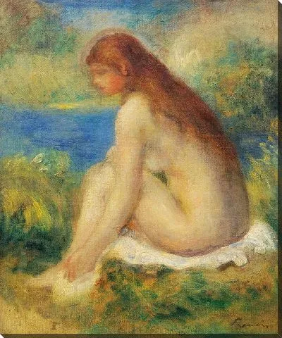 Картина Сидящая обнаженная женщина