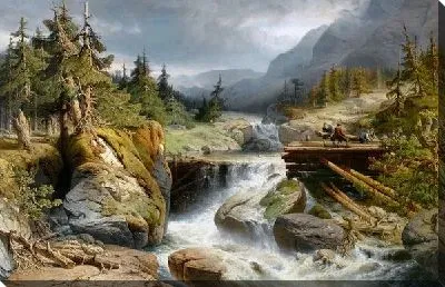 Картина Горная река (Mountain river) №2