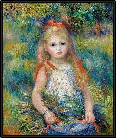 Картина Девушка с цветами