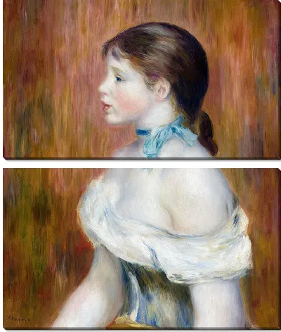 Девушка с голубой лентой