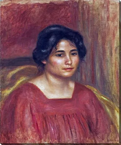 Картина Габриэль в красном платье