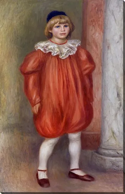 Картина Клод Ренуар в костюме клоуна