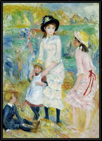 Картина Дети на берегу моря, Гернси