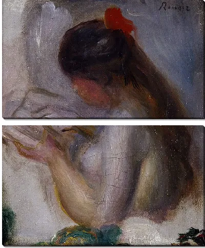 Картина Портрет молодой девушки за чтением