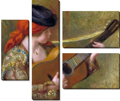 Картина Молодая испанка с гитарой