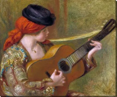 Картина Молодая испанка с гитарой