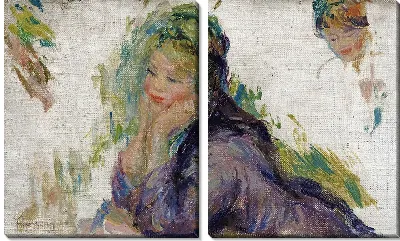 Женщина, опирающаяся на локти