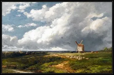 Картина Пейзаж с мельницей (Landscape with a Mill)