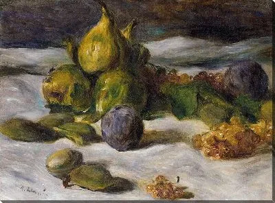 Картина Натюрморт с фруктами (Инжир и смородина)